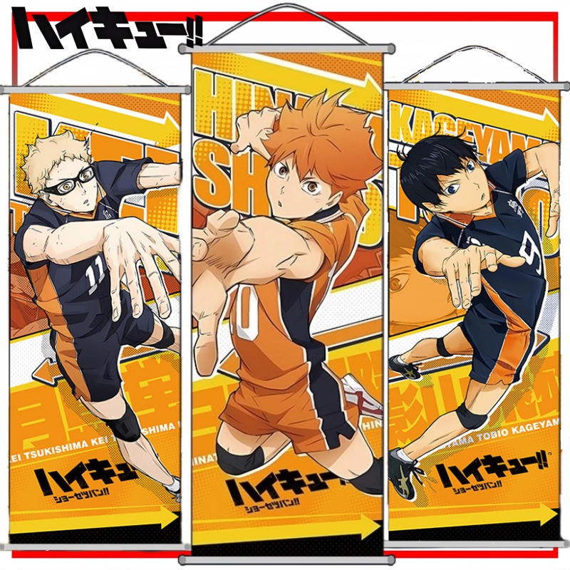 Haikyuu!! Wall Scroll Cartoon  - Anime Merchandise Haikyuu ulasan dan harga