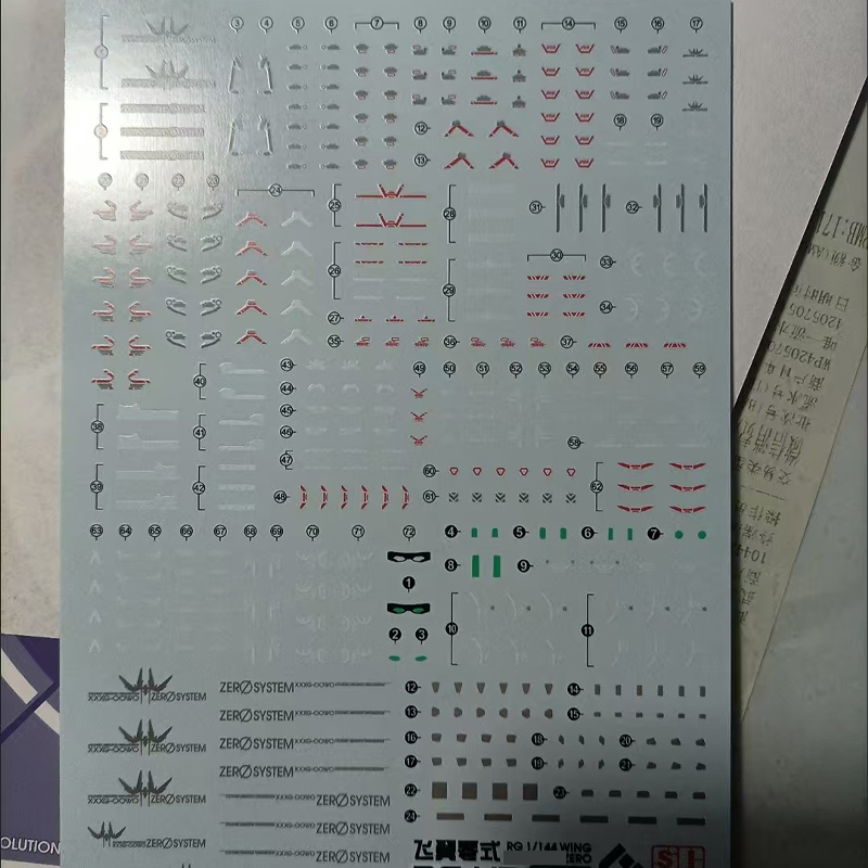 Hot EVO Decal RG43 for RG 1/14 - Bandai Gundam Rg ulasan dan harga