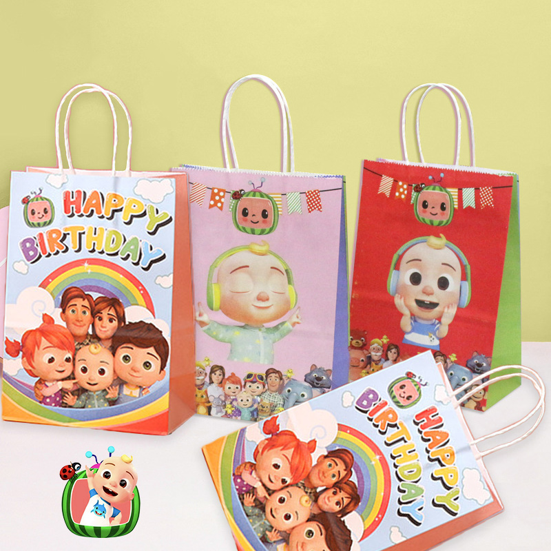 Cocomelons Party Gift Bag Set  - Anime Merchandise Bag ulasan dan harga
