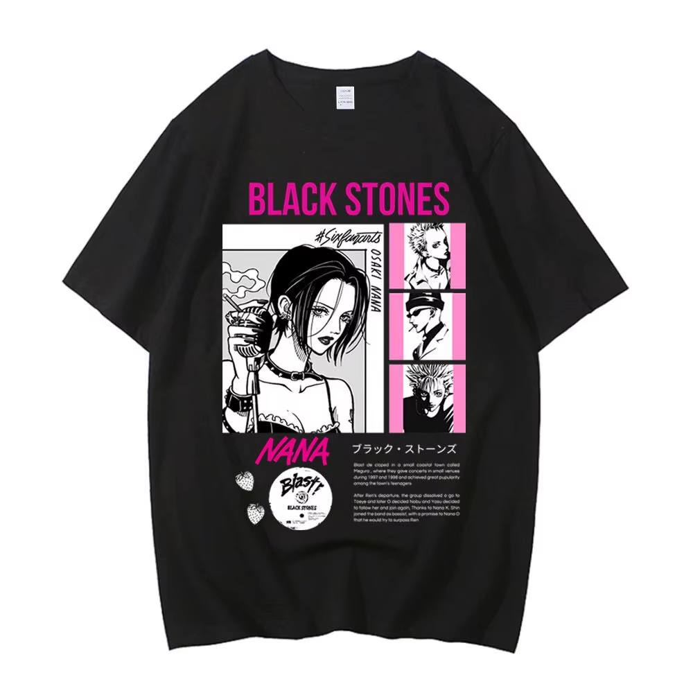 NANA Anime Graphic T-shirt Vin - Nana Anime Merchandise ulasan dan harga